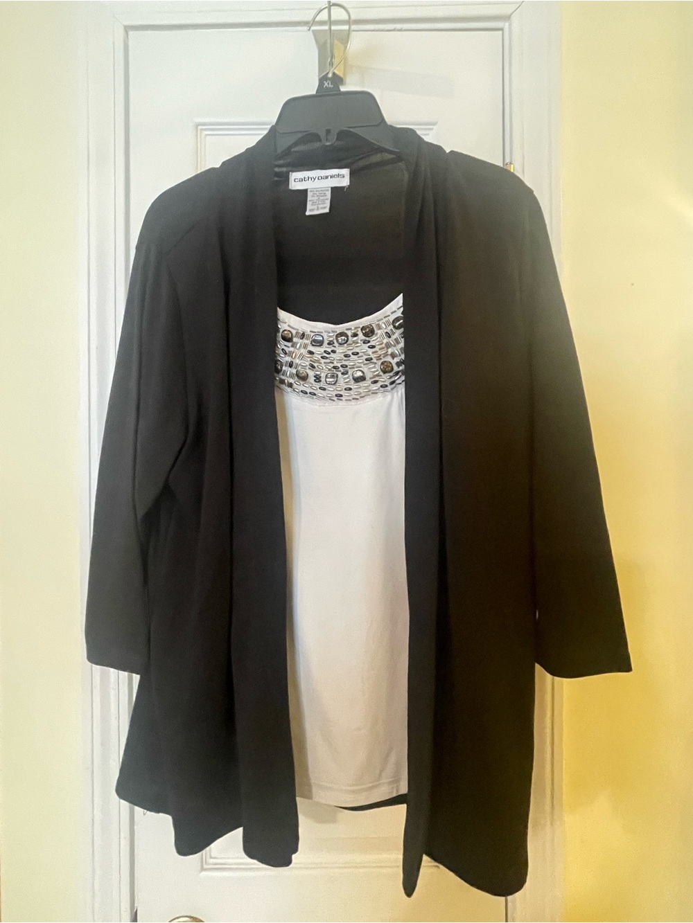 Ladies jacket with attached shell